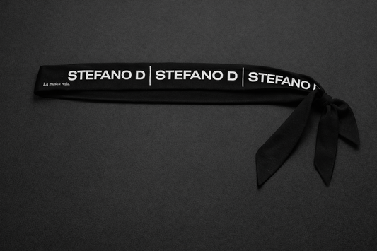 Fascia / Sciarpina da fronte colore nero - Stefano D